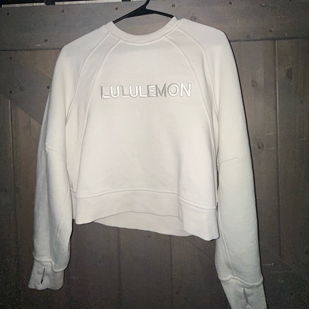lululemon athletica Cream Sweatshirt